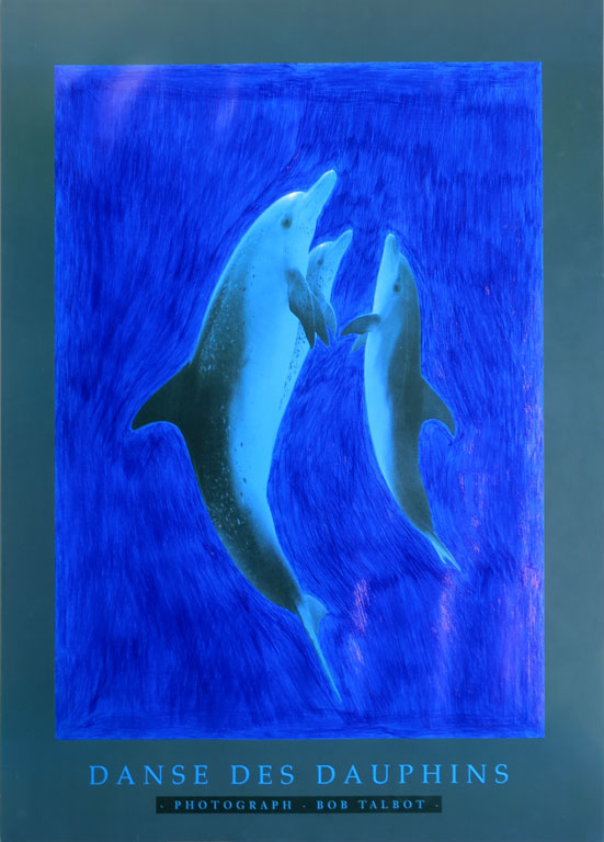 Claude Closky, ‘Untitled (Danse des dauphins)’, 1992, blue ballpoint pen on printed matter, 60 x 44 cm.